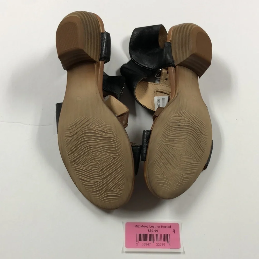 Miz Mooz leather heeled sandals 39 euro =8.5 USA. 4LS